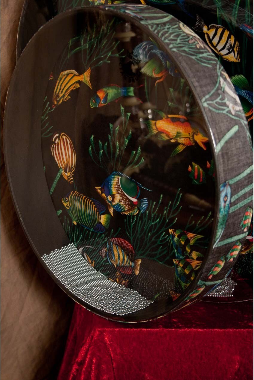 Remo Ocean Drum 16 by 2.5 Inch Fish www.ensoulmusic